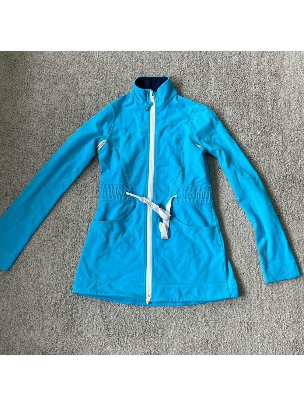 VGC Lululemon Yohari Full Zip Jacket with Tie Waist - Size 6